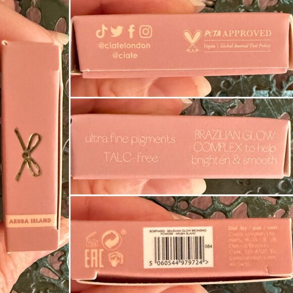 Ciate London Brazilian Glow Bronzing Powder Aruba Island Travel Size - Picture 5 of 9